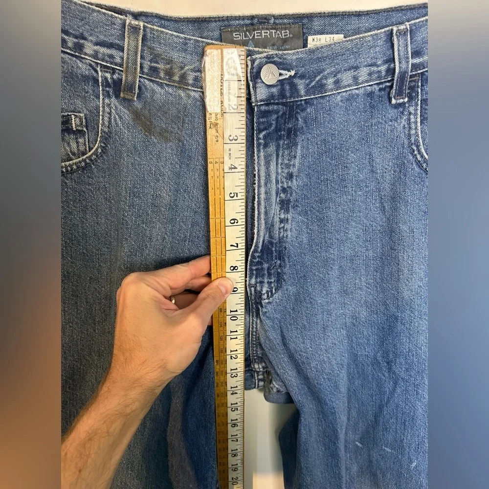 Vintage Levi’s Silver Tab‎ Baggy Fit Size 38X34 Classic Blue Men Jeans Outdoor